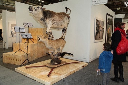 It's Armory Week!!!! Which means all kinds of art madness will be going on — allowing aficionados, collectors and hangers-on to take in riveting views such as this.